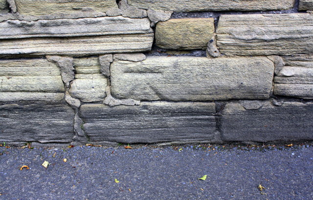 Benchmark on Keighley Road wall