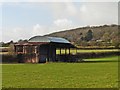 ST3958 : Corrugated iron barn, west of Max Mill Lane by Roger Cornfoot