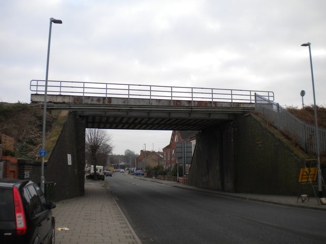 Railway bridge across Lea Road, Gainsborough