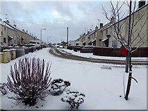 H4672 : Snow at Queens Parade, Omagh by Kenneth  Allen