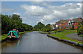 Canal and housing north-west of Stone, Staffordshire