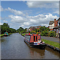 Canal and housing north-west of Stone, Staffordshire