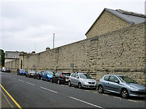 TQ7656 : Prison wall, Maidstone by Robin Webster