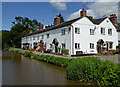 Canalside housing near Barlaston in Staffordshire