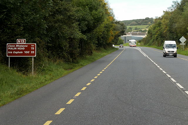 Northbound N13 near Raymoghy