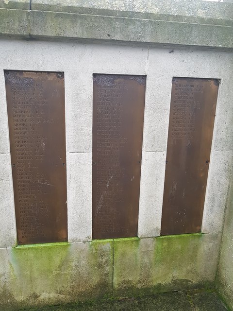 Names of the fallen on the Great Yarmouth WW2 War Memorial 2