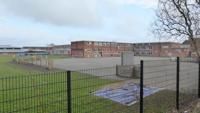 The rear of Round Hill School