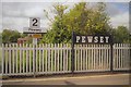 Pewsey Station sign