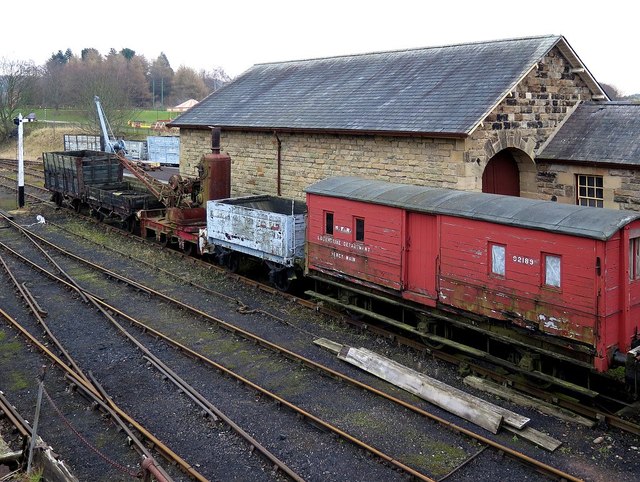 Beamish Town Railway, goods yard storage siding
