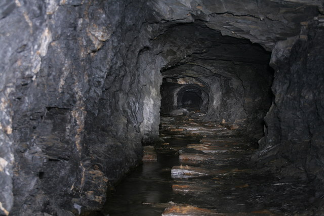 Inside the river channel of Cambrian Mine
