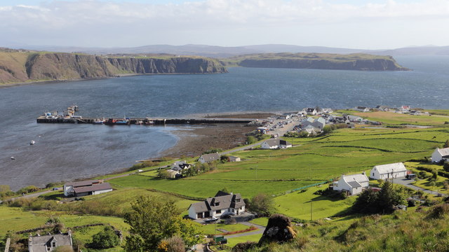 The King Edward Pier at Uig harbour