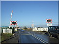 Level crossing at Eastrington Railway Station