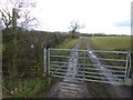 SP0572 : Footpath and field gateway by Philip Halling
