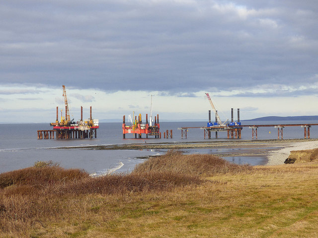New jetty at Hinkley Point