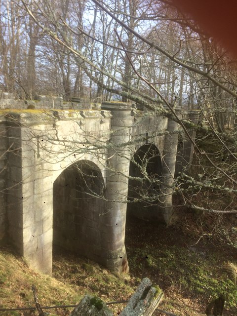 Bridge over disused railway line near to Home Farm