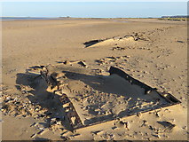 TF7544 : World War 2 tanks buried in Titchwell beach, Norfolk by Richard Humphrey