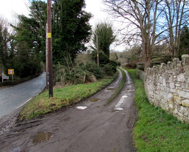 West along Plas Maen Drive near Cefn-y-bedd, Flintshire