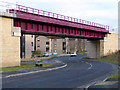 A new rail overbridge on the route from Galashiels to Tweedbank