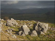 SD5579 : Limestone boulders, Newbiggin Crags by Karl and Ali