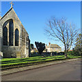 Wentworth: chancel lancets and Church Farm