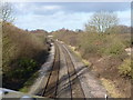 SP2291 : Railway line towards Tamworth by Richard Law