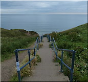 NZ4250 : Steps leading down to Seaham Beach by Mat Fascione