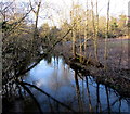 Tranquil side of the River Alyn, Caergwrle, Flintshire