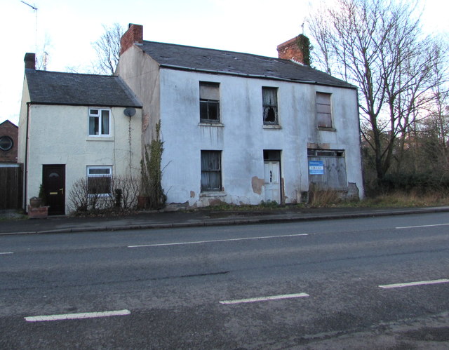 Derelict house, Hawarden Road, Caergwrle, Flintshire