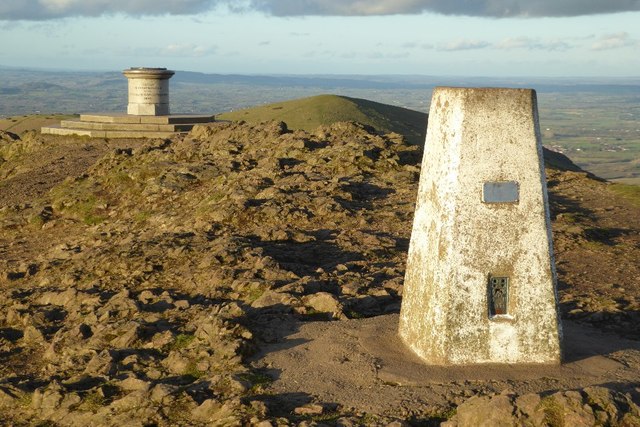 Trig point and toposcope on the Malvern Hills