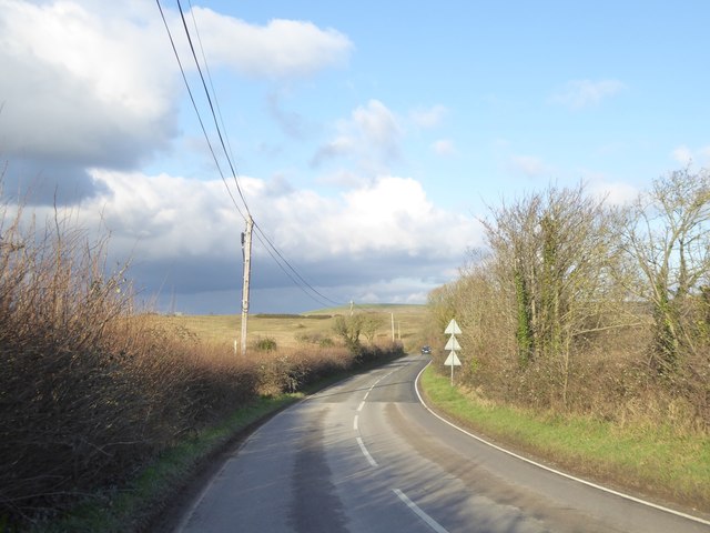 B3069 at the foot of Kingston Hill