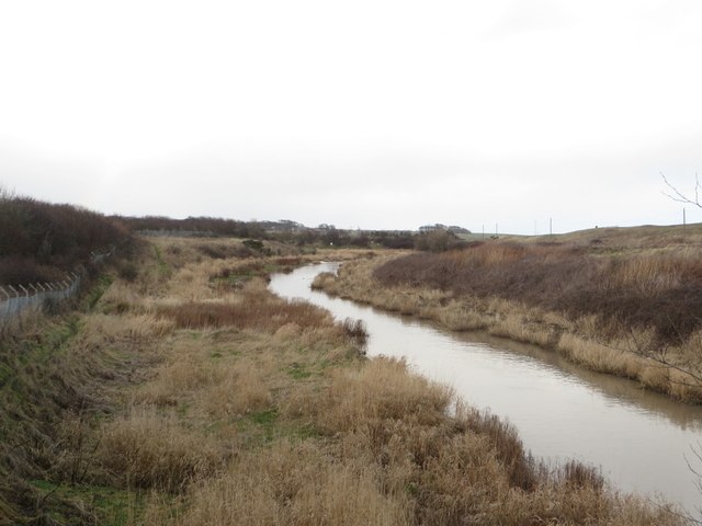 The River Lyne between Lynemouth and the sea
