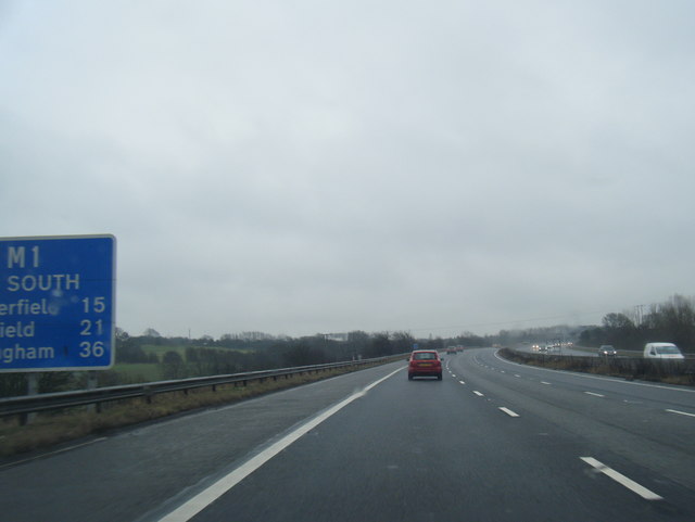 M1 southbound, west of Thurcroft © Colin Pyle :: Geograph Britain and ...