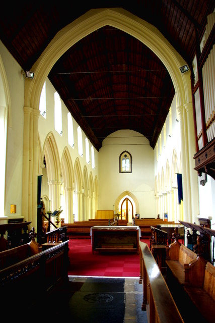 Interior of SS Peter & Mary's Church looking west