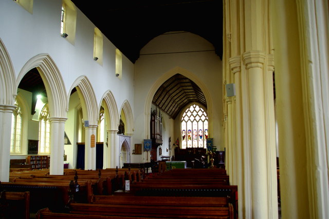 Interior of SS Peter & Mary's Church looking east