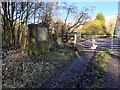 Gate and Marker Post, Chisnall Hall Nature Reserve