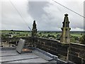 SJ7950 : The roof of St James Church tower, Audley by Jonathan Hutchins