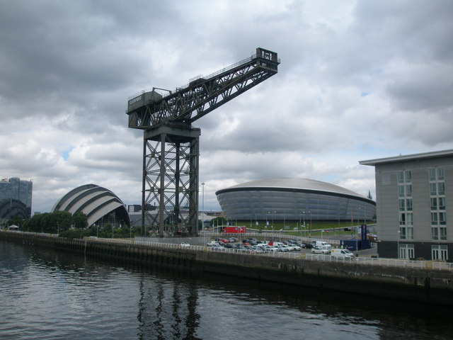 View of Finnieston Crane from the Clyde Arc
