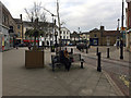 Market Place, Stowmarket, looking northwest from Ipswich Street