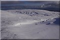 NN8329 : Fresh snow, Stonefield Hill by Richard Webb