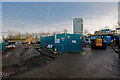 Works yard on a housing development at Roundswell