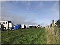 SJ5568 : Lorry park at Kelsall Hill Horse Trials by Jonathan Hutchins