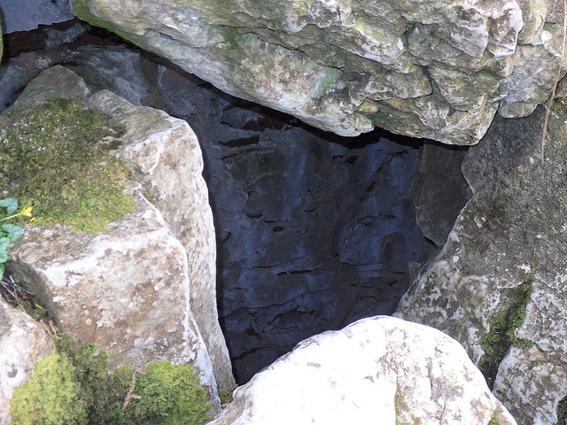Pot hole near Porth yr Ogof