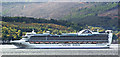 Caribbean Princess passing Dunoon