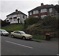 Steps up to Bassaleg Road houses, Newport