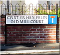 Bilingual name sign on a Bettws corner, Newport