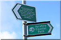 NX0881 : Ayrshire Coastal Path Signs by Billy McCrorie