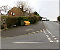 Yellow and green corner of Anderson Place and Wavell Drive, Malpas, Newport