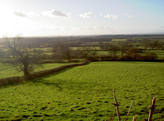 The farmland below Little Sodbury Wood