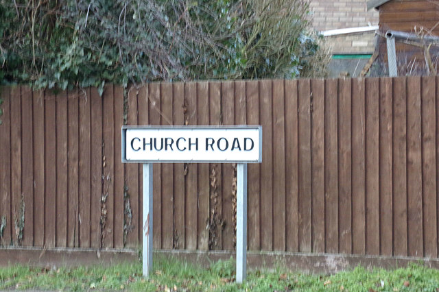 Church Road sign