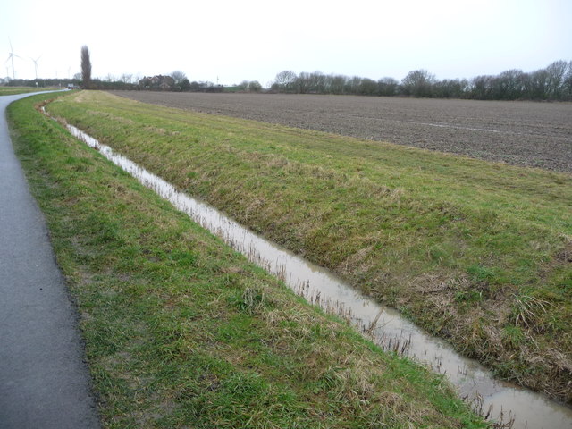 Drain on the north side of Bellasize Lane
